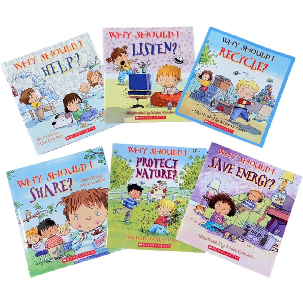 Scholastic “Why Should I” Behavior / Good Character Books Lot of 6